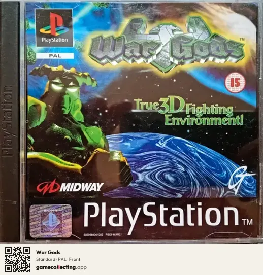 War Gods PlayStation, PAL box front