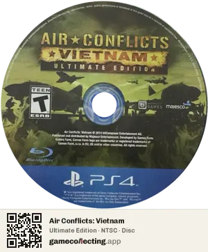 Air Conflicts: Vietnam PlayStation 4, NTSC disc
