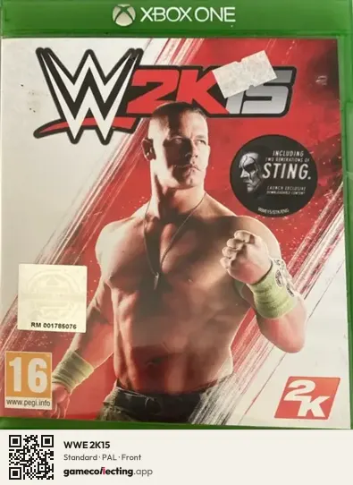 WWE 2K15 Xbox One, PAL box front