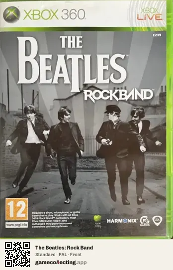 The Beatles: Rock Band Xbox 360, PAL box front