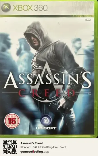 Assassin's Creed Xbox 360, United Kingdom box front