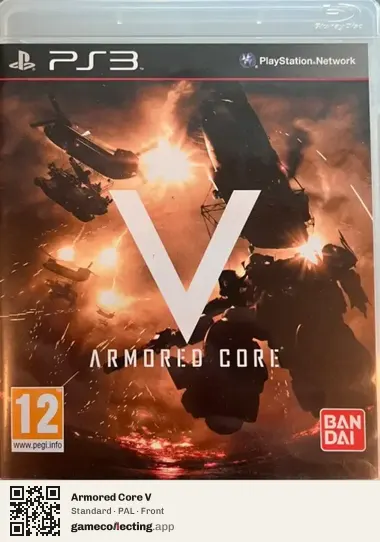 Armored Core V PlayStation 3, PAL box front