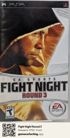 Fight Night Round 3 PlayStation Portable, NTSC box front