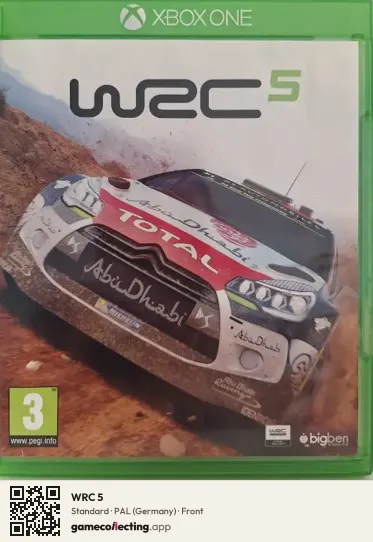 WRC 5 Xbox One, Germany box front