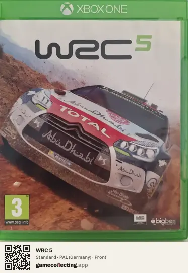WRC 5 Xbox One, Germany box front