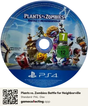 Plants vs. Zombies: Battle for Neighborville PlayStation 4, PAL disc