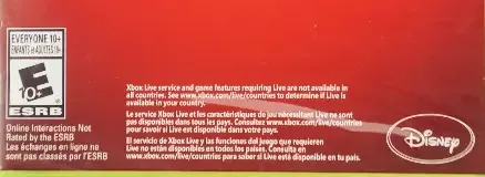 Disney Infinity 3.0, the ESRB box on its front