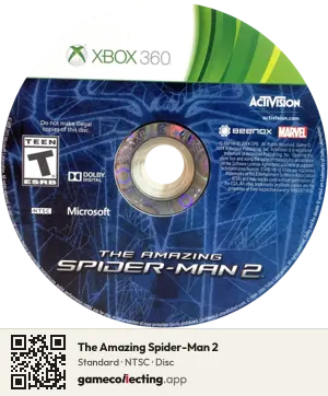The Amazing Spider-Man 2 Xbox 360, NTSC disc
