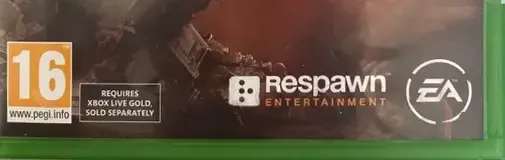 Titanfall, the USK square on its front