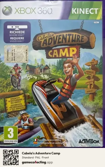 Cabela's Adventure Camp Xbox 360, PAL box front