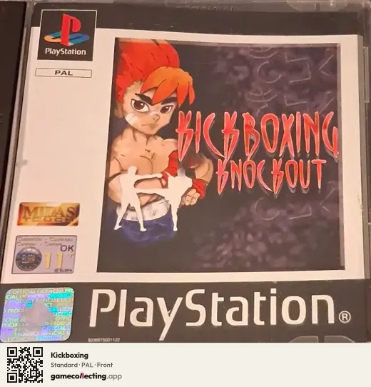Kickboxing PlayStation, PAL box front