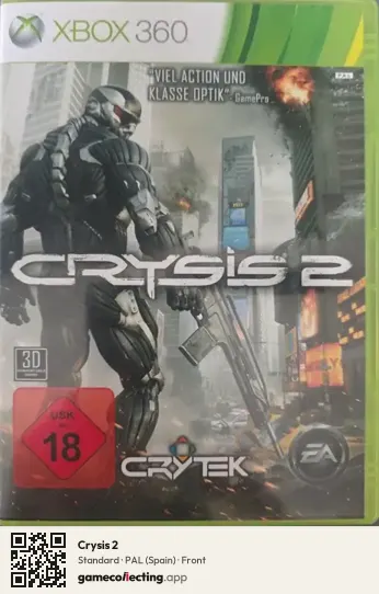 Crysis 2 Xbox 360, Spain box front