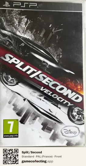 Split/Second PlayStation Portable, France box front