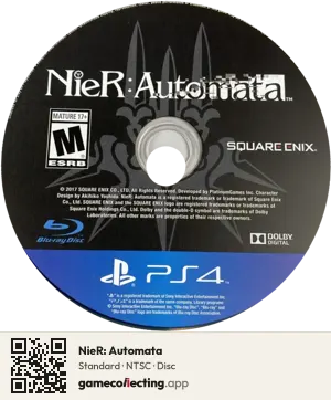 NieR: Automata PlayStation 4, NTSC disc