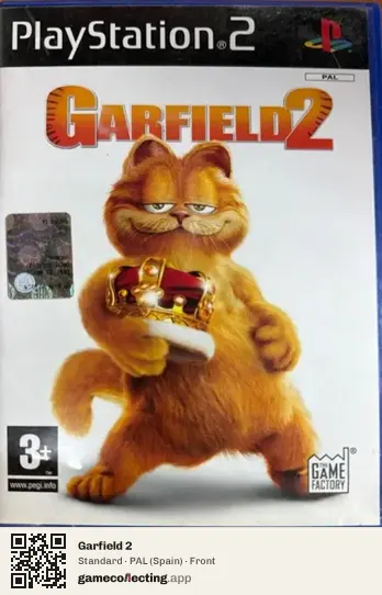 Garfield 2 PlayStation 2, Spain box front