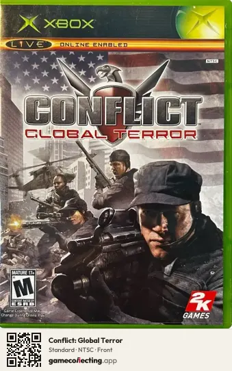 Conflict: Global Terror Xbox, NTSC box front