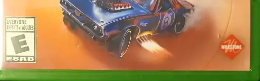 Hot Wheels Unleashed, the ESRB box on its front