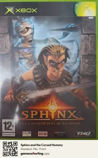 Sphinx and the Cursed Mummy Xbox, PAL box front