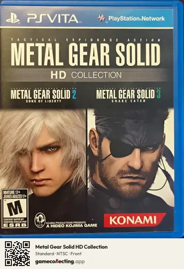Metal Gear Solid HD Collection PlayStation Vita, NTSC box front