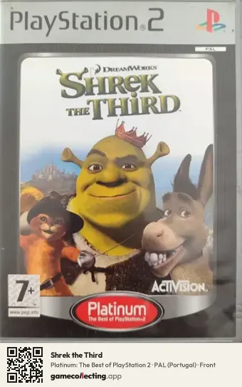 Shrek the Third PlayStation 2, Portugal box front