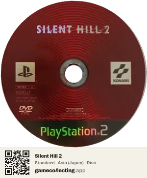 Silent Hill 2 PlayStation 2, Asia disc