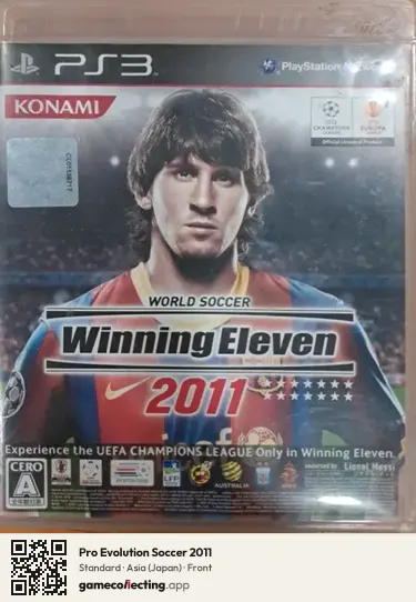 Pro Evolution Soccer 2011 PlayStation 3, Asia box front