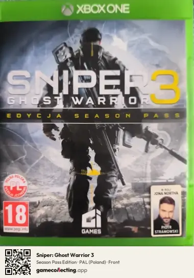 Sniper: Ghost Warrior 3 Xbox One, Poland box front