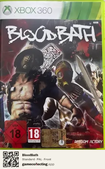 BloodBath Xbox 360, PAL box front