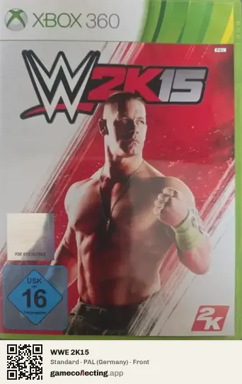 WWE 2K15 Xbox 360, Germany box front