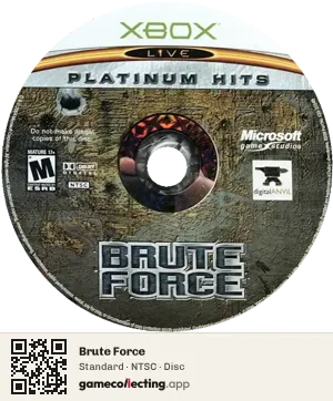Brute Force Xbox, NTSC disc