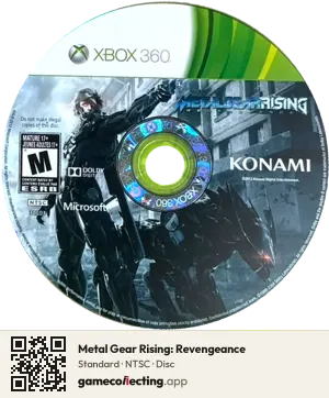 Metal Gear Rising: Revengeance Xbox 360, NTSC disc