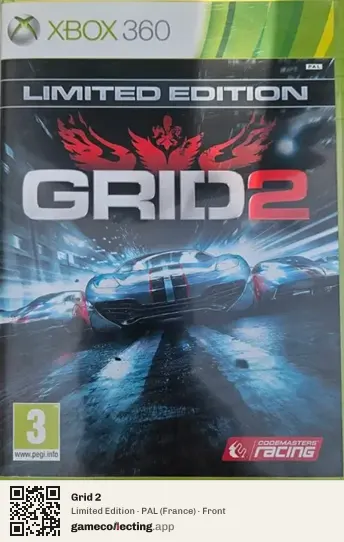 Grid 2 Xbox 360, France box front