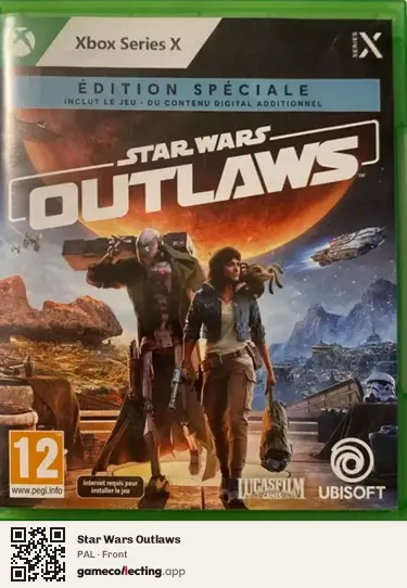 Star Wars Outlaws Xbox Series X, PAL box front