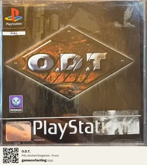 O.D.T. PlayStation, United Kingdom box front
