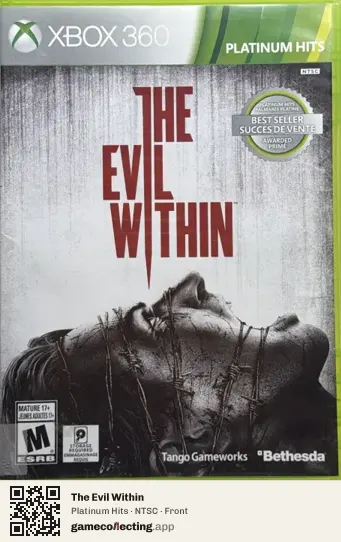 The Evil Within Xbox 360, NTSC box front