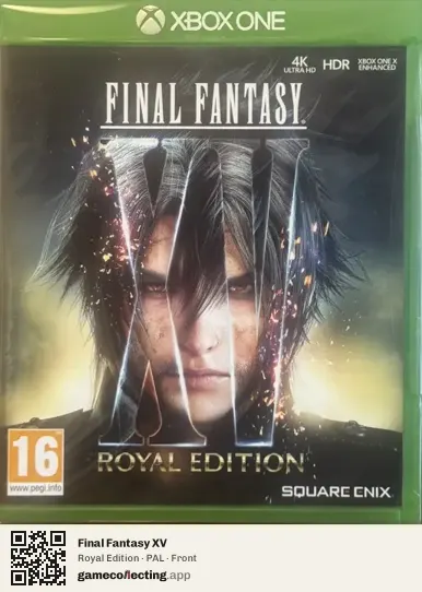 Final Fantasy XV Xbox One, PAL box front