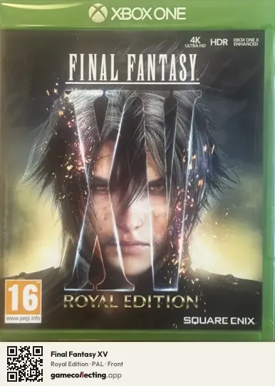 Final Fantasy XV Xbox One, PAL box front