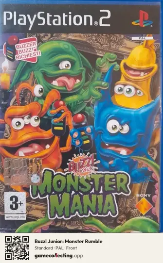 Buzz! Junior: Monster Rumble PlayStation 2, PAL box front