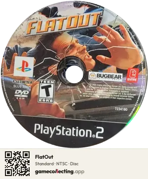 FlatOut PlayStation 2, NTSC disc