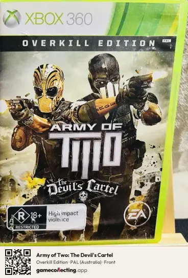 Army of Two: The Devil's Cartel Xbox 360, Australia box front