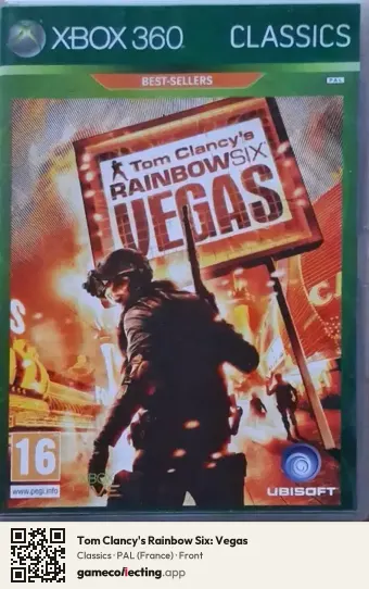 Tom Clancy's Rainbow Six: Vegas Xbox 360, France box front