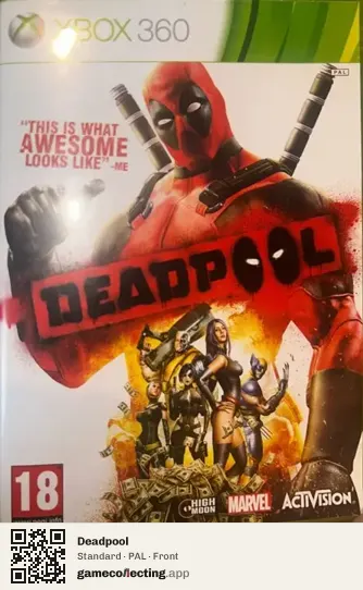Deadpool Xbox 360, PAL box front