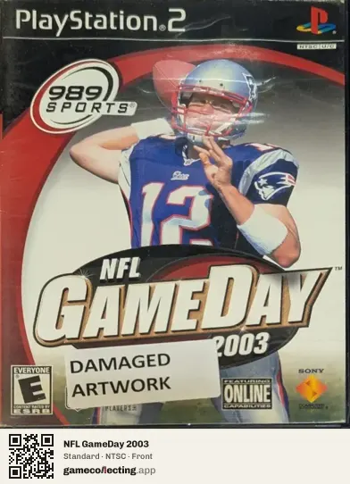 NFL GameDay 2003 PlayStation 2, NTSC box front