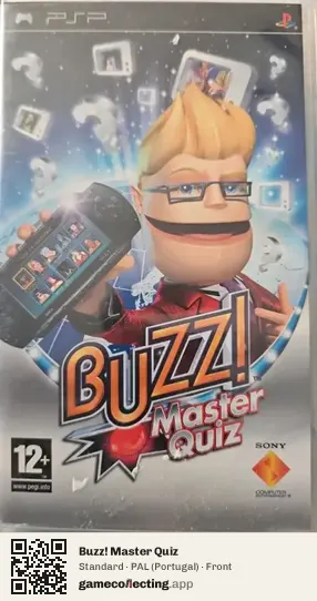 Buzz! Master Quiz PlayStation Portable, Portugal box front