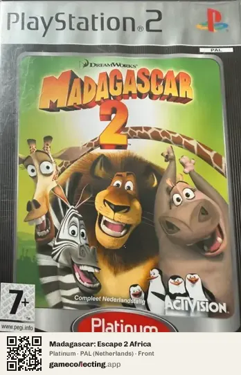 Madagascar: Escape 2 Africa PlayStation 2, Netherlands box front