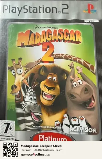 Madagascar: Escape 2 Africa PlayStation 2, Netherlands box front