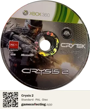 Crysis 2 Xbox 360, PAL disc