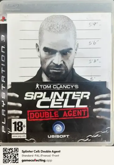 Splinter Cell: Double Agent PlayStation 3, France box front