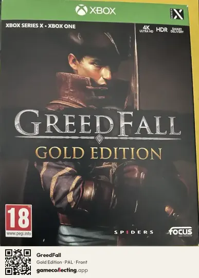 GreedFall Xbox Series X, PAL box front