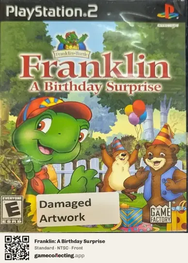 Franklin: A Birthday Surprise PlayStation 2, NTSC box front
